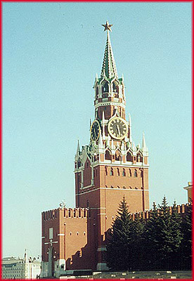 Спасская башня московского кремля